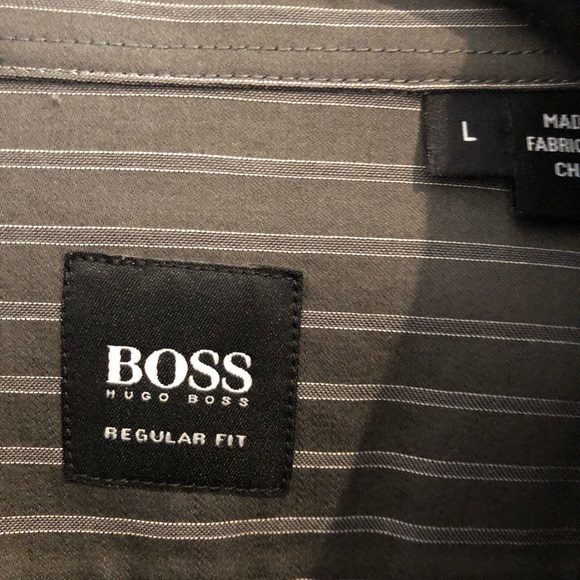 Hugo Boss business button down shirt tuck out L - Picture 4 of 7